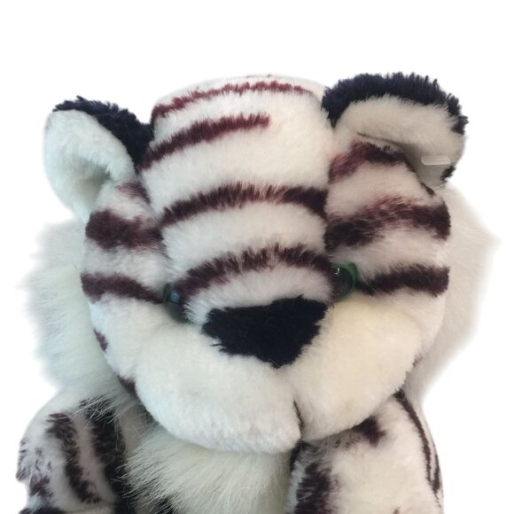 Vintage Circus Circus Casino White Tiger Plush 9" Stuffed Animal Toy Stripes - Picture 2 of 7